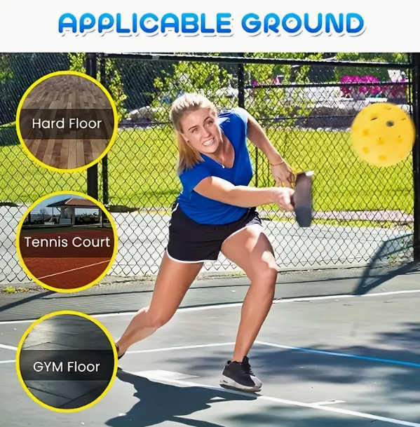 6pcs Premium Pickleball Balls with 40 Holes & Convenient Storage Bag - Ideal for Beginners, Advanced Players & Competitive Training